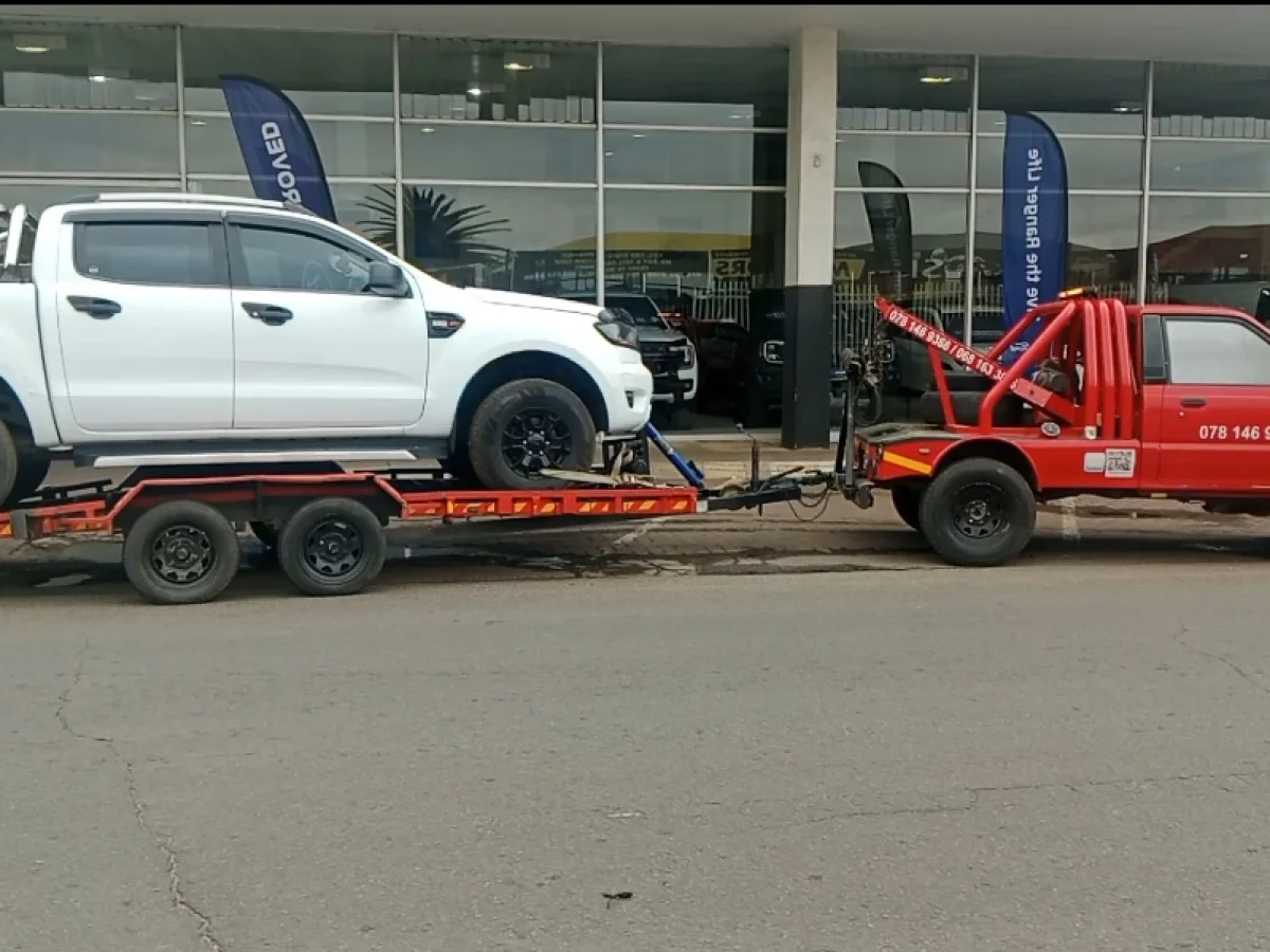 Tow truck ready at Mokoena Tsimi Trading